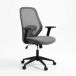 Maddie Fauteuil De Bureau Tissu Mesh Noir Assise Réglable