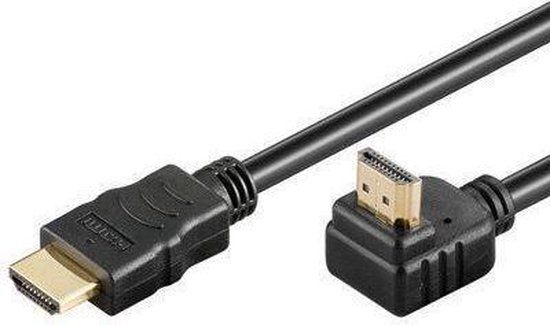 PremiumCord HDMI Kabel - 2m - Zwart - 90° Hoek