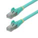 StarTech.com 7.5m CAT6a Ethernet Kabel, Aqua, LSZH, S/FTP, 10GbE, 500MHz, 100W PoE++