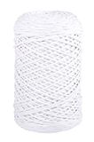 Rayher Braidy recycling garen, gevlochten, 2 mm Ø, wit, 250 g bol, looplengte ca. 250 m, breigaren, haakgaren, textielgaren, knutselgaren, 42009102