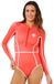 Rip Curl 2026 Combinaison de surf classique pour femme à manches longues - Rouge