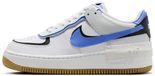 Nike Air Force 1 Shadow Sneakers Dames Wit/Blauw/Zwart Leer Maat 37.5