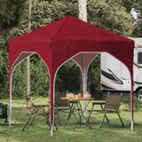 Prolenta Maison Exclusive Pop-up partytent, 194 x 194 x 245 cm, bordeauxrood