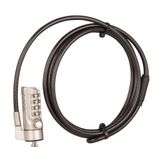 The Joy Factory SCU101 Câble antivol combiné 1,8 m Noir, Acier inoxydable