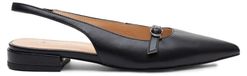 Maciejka Slingback-Pumps K744901001 en cuir naturel, noir, talon de 2 cm, rembourrage souple