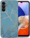 iMoshion Hoesje Samsung Galaxy A14 (5G/4G) - Siliconen Back Cover - Blue Graphic