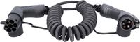 KS Tools 117.7310 efuturo Spiraallaadkabeltype 2 naar type 1 stekker, 1 fase, max. 3,7 kW, max. 16 A, 230 V, mode 3, 5 meter