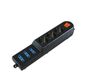 Poly Pool PP0403.2X 6-voudige stopcontact 10/16 A -P30 interr
