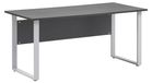 Bureau anthracite imitation bois 160 x 65 cm