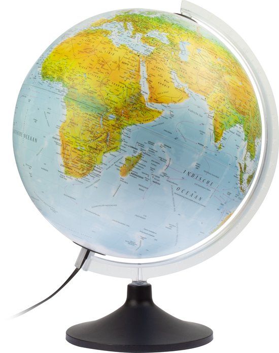 Atmosphere Globe Solid Line B - Wereldbol met verlichting - 30cm - Nederlandstalig