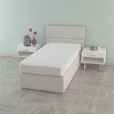 Gewatteerde Italian Bed Linen Gewatteerde en waterdichte matrashoes, 80 x 195 cm