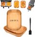 Hivio 230 feuilles de papier cuisson pour friteuse à air - Sans BPA avec brosse en silicone - Pour Ninja Double Stack XL & Foodi MAX Dual Zone 9.5L
