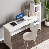 en.casa Bureau Chagtuniejle met geïntegreerd opbergrek 150x45x120 cm wit