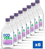 Ecover Afwasmiddel - Voordeelverpakking 8 x 450 ml - Plantaardig & Biologisch afbreekbaar - Fles van gerecycled plastic - Lelie & lotus geur