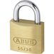 ABUS 02862 messing hangslot met 5301 Alike Keyed | Beugelbreedte 30 mm, beugeldiameter 4,5 mm, totale breedte 29 mm, hoogte 44 mm - slotserie 5301