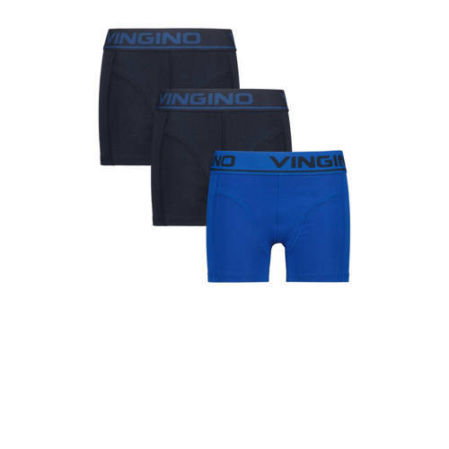Vingino Vingino boxershort - set van 3 blauw/donkerblauw