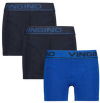 Vingino Vingino boxershort - set van 3 blauw/donkerblauw