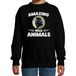 Bellatio Decorations Amazing Wild Animals Sweater panter - zwart - kinderen - cadeau trui panter / zwarte panters liefhebber 122/128