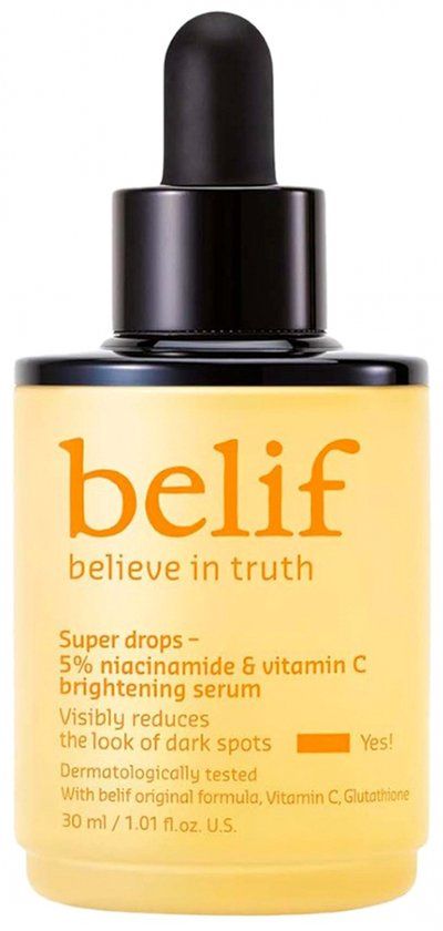 Belif Super Drops Egaliserend Serum 5% Niacinamide en Vitamine C 30 ml