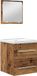 vidaXL Badkamermeubel Set 2 st Oud Hout Bewerkt hout
