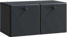vidaXL Meuble TV mural 59,5 x 31 x 30 cm Noir Bois d'ingénierie