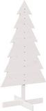 vidaXL - Houten kerstboom - 120 cm - Massief Grenenhout - Wit