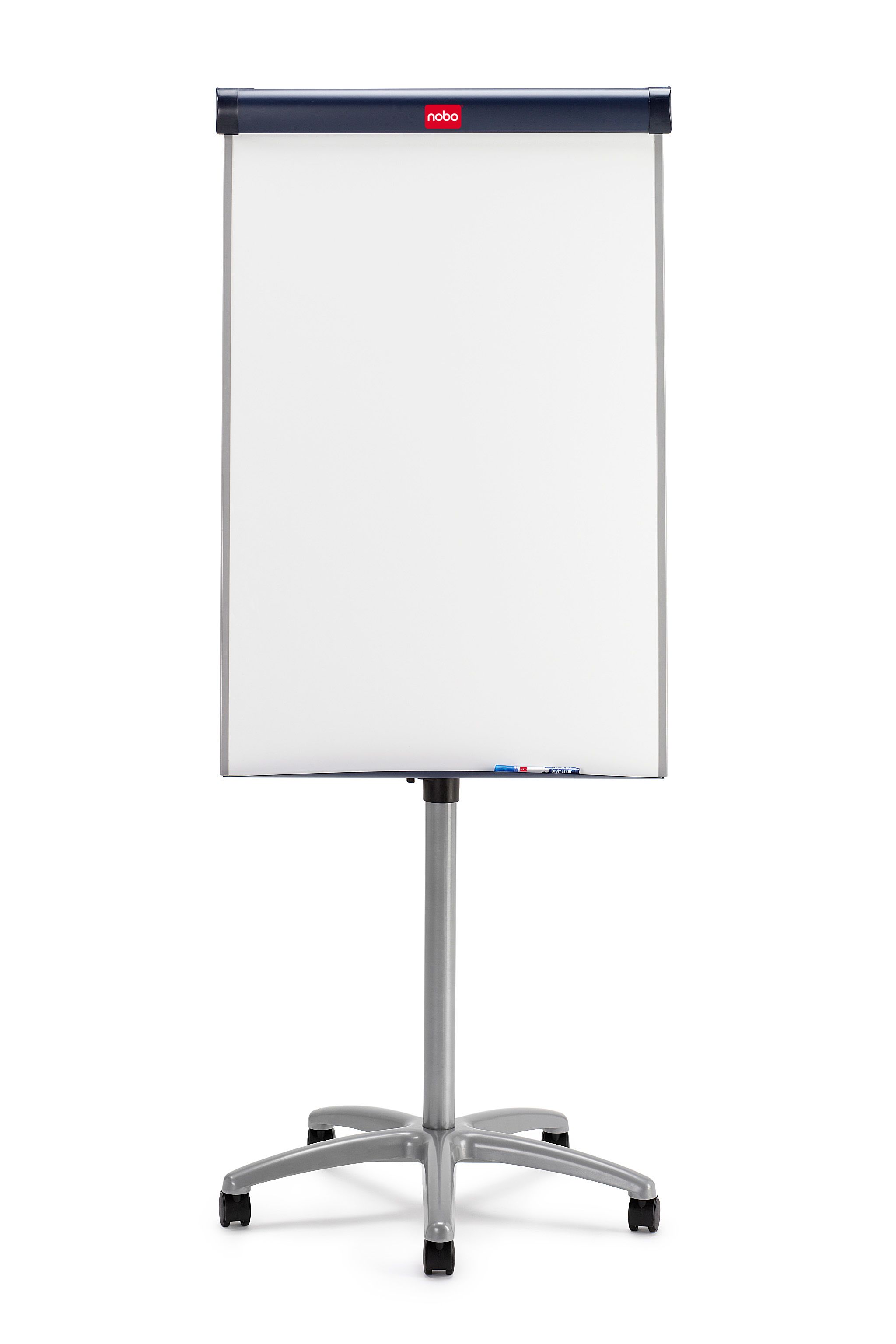 Nobo Classic Staal mobiele flipover, magnetisch - wit, blauw, zilver