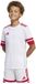 Adidas Squadra 25 T-shirt Korte Mouwen Wit / Team Power Red 2 Polyester Gestreept Unisex Jongens, Meisjes 146/152