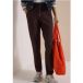 Pantalon avec taille mi-haute et jambes étroites coupe décontractée