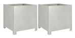 VidaXL Plantenbakken 2 stuks 40x40x40 cm Roestvrij Staal
