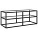 Prolenta Maison Exclusive - Meuble TV noir avec vitre en verre trempé 100 x 40 x 40 cm