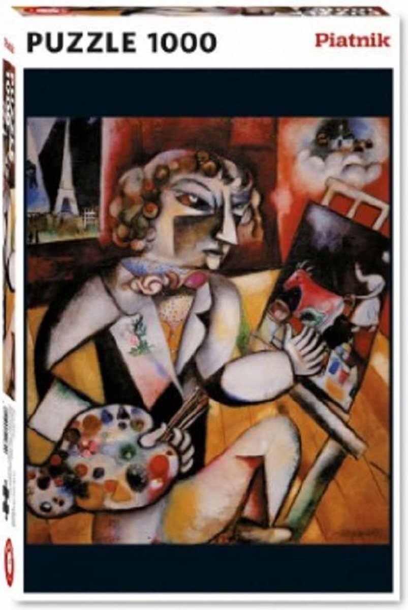 Piatnik kunst puzzel Marc Chagall - Zelfportret met 7 vingers (1000)