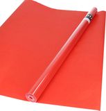 Bellatio Decorations Kraft 6x Rollen kraft inpakpapier rood 200 x 70 cm - cadeaupapier / kadopapier / boeken kaften