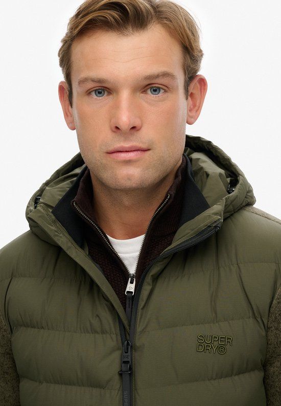 Superdry Hooded Storm Jack Olive - Maat XXL - Heren - Winterjassen