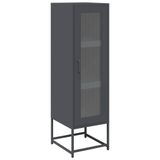VidaXL Hoge kast 36x39x123 cm koudgewalst staal antracietkleurig