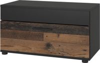 Vicco Berno Woonkamerkast – 70.8 x 38.9 cm met scharnierende deur Zwart/Aldstyle