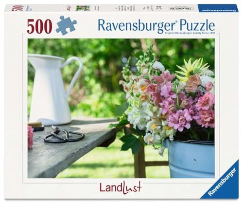 Ravensburger Erwachsenenpuzzle 500 Teile - Sommerbunte Löwenmäulchen