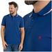 Moraj heren poloshirt, korte mouwen – donkerblauw, maat M, comfortabel
