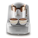 Arzum OKKA OK001 - Turks Koffiezetapparaat - Wit & Goud - 2 kopjes