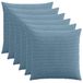 vidaXL - Kussensloop - 6 stuks - HEERLEN - Blauw - 70 x 70 cm - corduroy