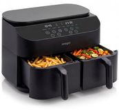 Seeger TwoFry Dubbele Airfryer - 2x5 Liter - 2450W - Zwart