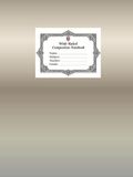 Wide Ruled Composition Notebook: Large school notebook (8.5 x 11-inch format) Black-and-white interior with margins | 100 sheets for primary school students