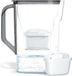 Sans marque Carafe filtrante 2.7 L Réduction des microplastiques Chlore Calcaire | Carafe filtrante + Cartouche filtrante - Noir