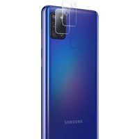 Phonillico Camerabescherming voor Samsung Galaxy A21S [2-pack] Glazen lens Achteruitrijcamerabeschermingsfilm