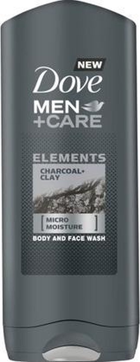 Dove - Men + Care Elements Micro Moisture Body And Face Wash SHOWER GEL do mycia ciala i twarzy Charcoal Clay - 400ML