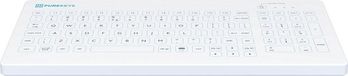 Purekeys Hygiënisch Bedraad Toetsenbord wit