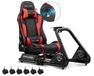 StarTech Racezit Simracing-cockpit - S03-890 - Stuur- en Pedaalbevestiging - Draagbaar - Herbruikbaar - Rood