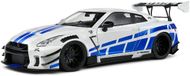 Solido Nissan GT-R (R35) W/ Liberty Walk Body Kit 2.0 '24, zilver, schaal 1:18
