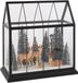 J-Line Renne en cerf avec arbres - verre/synthétique - multicolore - large