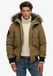 Superdry Everest Pufferbomberjack met capuchon Heren M Military Olive